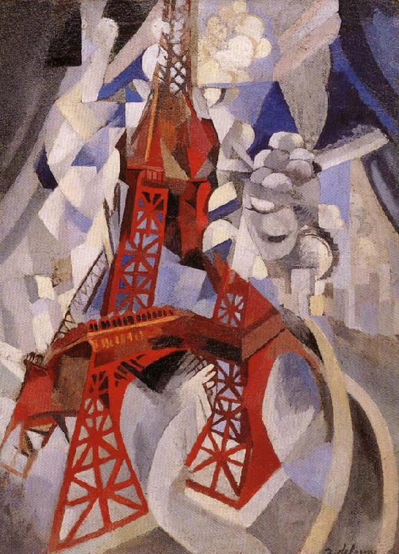 Delaunay, Robert Eiffel Tower or the Red Tower oil painting picture